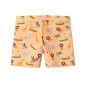 Bañador tipo bóxer elástico para niño color mostaza con estampado de animales Wild Animals Monnëka La Comba