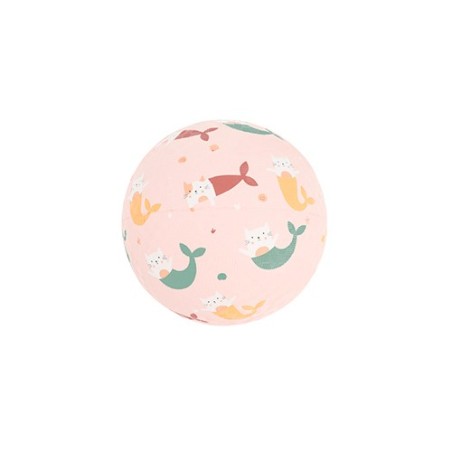 Pelota Grande Infantil Mermaid Cats de Caucho 18 cm | Monnëka