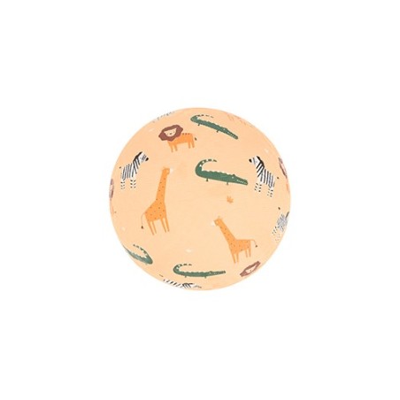 Pelota Grande Infantil Wild Animals de Caucho 18 cm | Monnëka