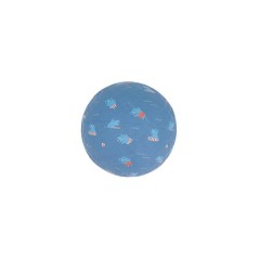 Pelota pequeña para bebé de caucho azul con estampado de hipopótamos Hippos Monnëka La Comba