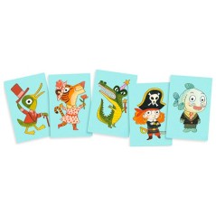 Juego de Cartas Toktooyou de Djeco | Batalla Delirante de Mímica y Sonidos