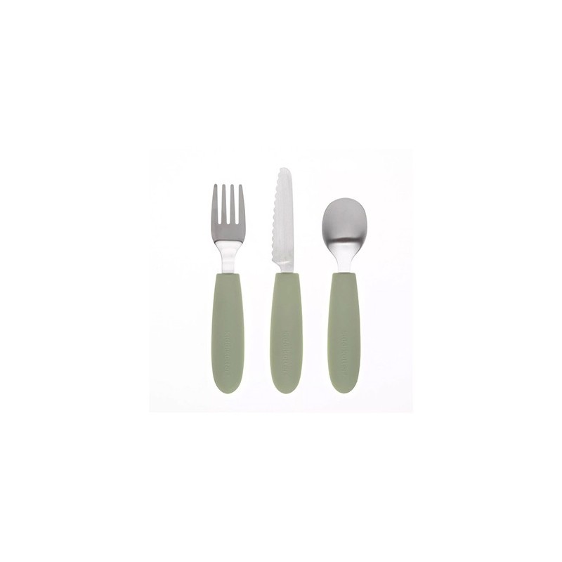 copia de Set de 3 Cubiertos Infantiles KiddiKutter | Cuchara, Tenedor y Cuchillo de Seguridad Sag