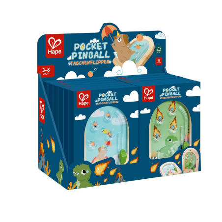 Pocket Pinball de Madera | Hape Juguete de Habilidad Portátil