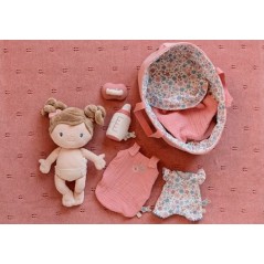 Bebé Rosa con Canastilla Little Dutch | Set de Cuidados | La Comba