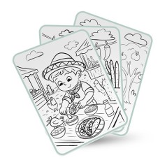 Tableta de Dibujo Kidydraw Pad Alimentos Kidywolf | La Comba