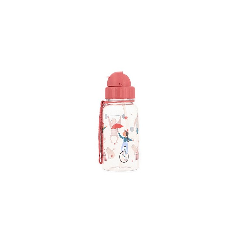 Botella de Tritán Infantil con Pajita Circus Show 500ml | Tutete Botella de Tritán Infantil con Pajita Circus Show 500ml | Tutete