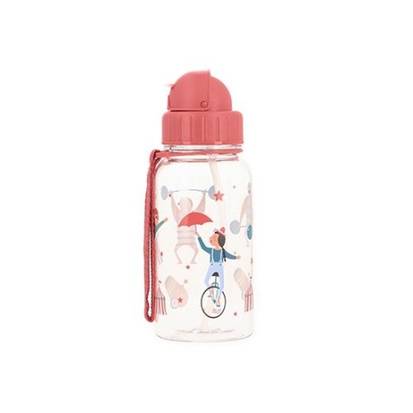 Botella de Tritán Infantil con Pajita Circus Show 500ml | Tutete