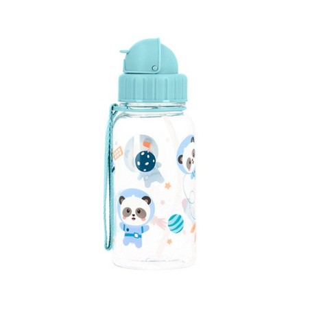 Botella de Tritán Infantil con Pajita Pandas in Space 500ml | Tutete