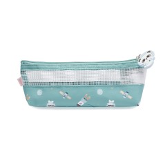 Bolsa neceser infantil para cepillo de dientes de Tutete, colección Pandas in Space con pandas astronautas