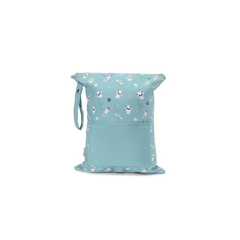 Bolsa Impermeable Grande Infantil Pandas in Space 40x31cm | Tutete Bolsa Impermeable Grande Infantil Pandas in Space 40x31cm | Tutete