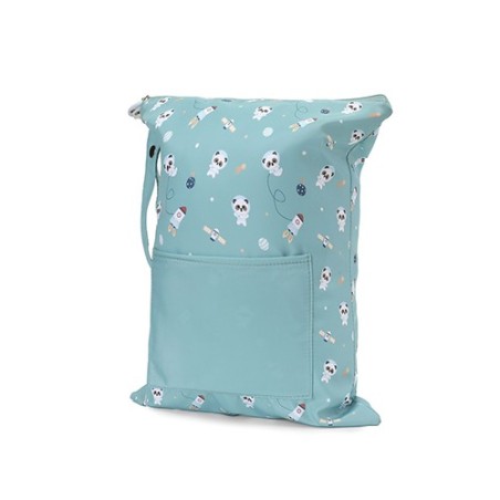 Bolsa Impermeable Grande Infantil Pandas in Space 40x31cm | Tutete