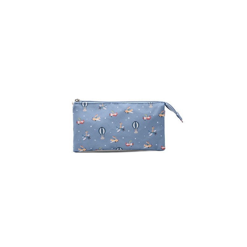 Estuche Escolar de 3 Compartimentos Infantil Planes | Tutete Estuche Escolar de 3 Compartimentos Infantil Planes | Tutete