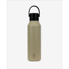 Botella térmica Runbott de la colección Mii de color verde caqui mate, con tapón hermético de rosca