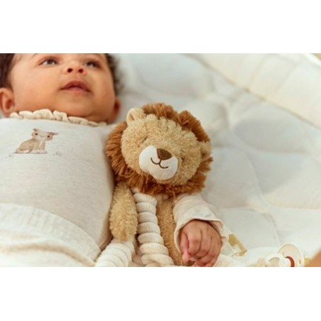 Doudou León Sensorial Safari Friends para Bebé | Little Dutch