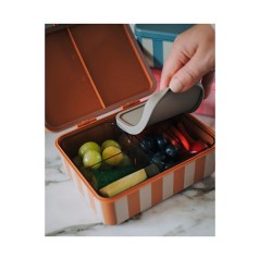 Fiambrera Bento Infantil Noui Noui 3 Bandejas Mustard | La Comba