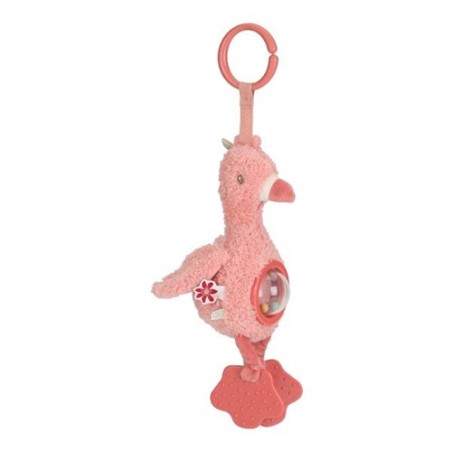 Juguete de actividades para colgar con forma de flamenco rosa de Little Dutch, que incluye anilla de sujeción