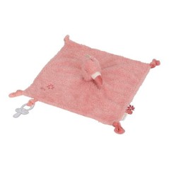 Doudou Flamenco Sensorial Safari Friends para Bebé | Little Dutch