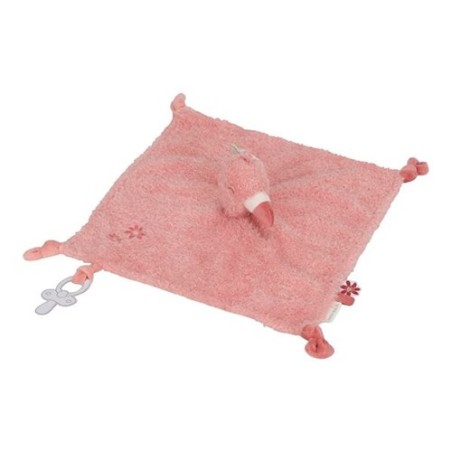 Doudou Flamenco Sensorial Safari Friends para Bebé | Little Dutch