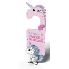 Colgador de Puerta Unicornio Puzle 3D Eugy | La Comba Infantil