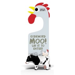 Colgador de Puerta Vaca Holstein Puzle 3D Eugy | La Comba Infantil