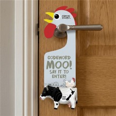 Colgador de Puerta Vaca Holstein Puzle 3D Eugy | La Comba Infantil
