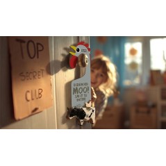 Colgador de Puerta Vaca Holstein Puzle 3D Eugy | La Comba Infantil