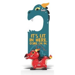 Colgador de Puerta Dragón Rojo Puzle 3D Eugy | La Comba Infantil
