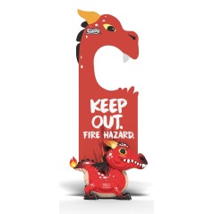 Colgador de Puerta Dragón Rojo Puzle 3D Eugy | La Comba Infantil