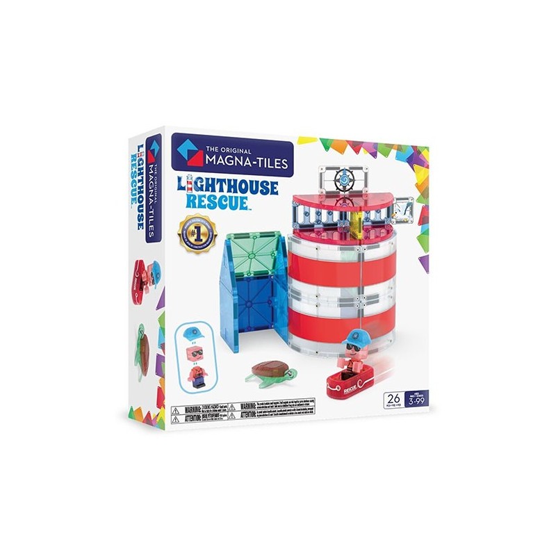 Magna-T Rescate en el Faro Lighthouse Rescue 26 Piezas | MAGNA-TILES® Magna-T Rescate en el Faro Lighthouse Rescue 26 Piezas | MAGNA-TILES®