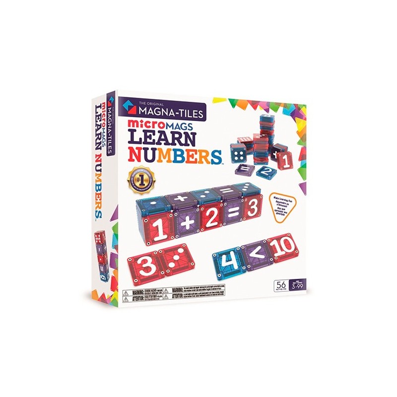 Magna-Tiles Aprende los Números 56 Piezas