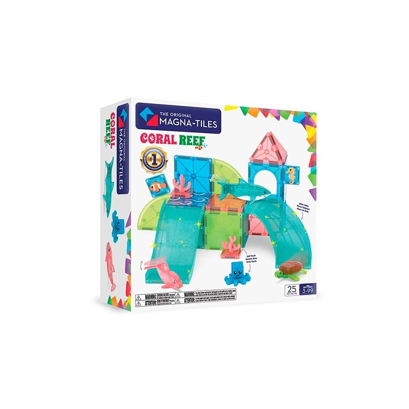 Magna T-Arrecife de Coral Coral Reef 25 Piezas | MAGNA-TILES®