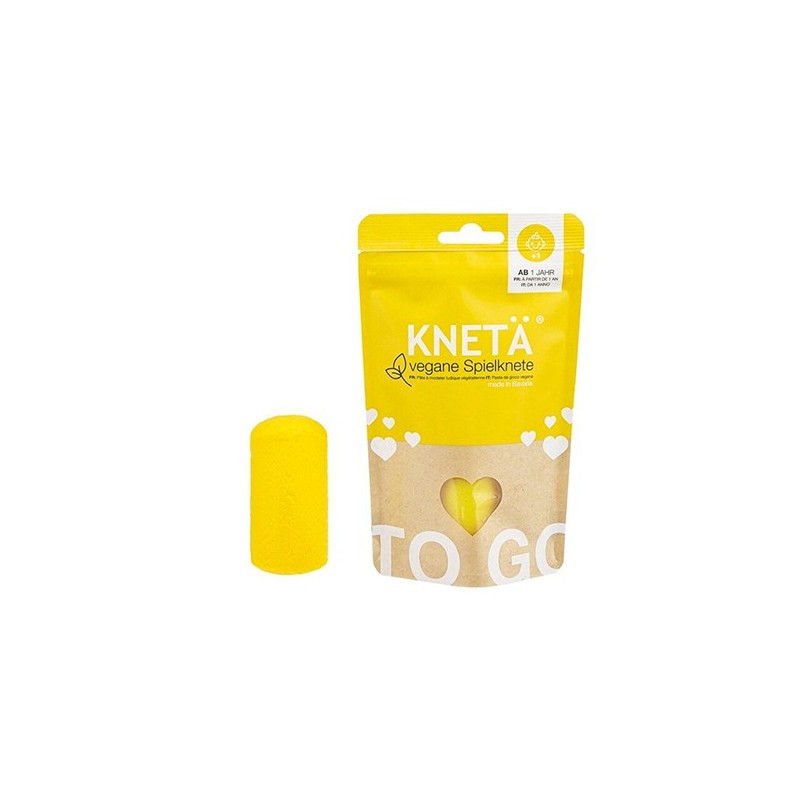 Plastilina Vegana Artesanal Amarilla Bolsa 100g | KNETÄ (1+ años)