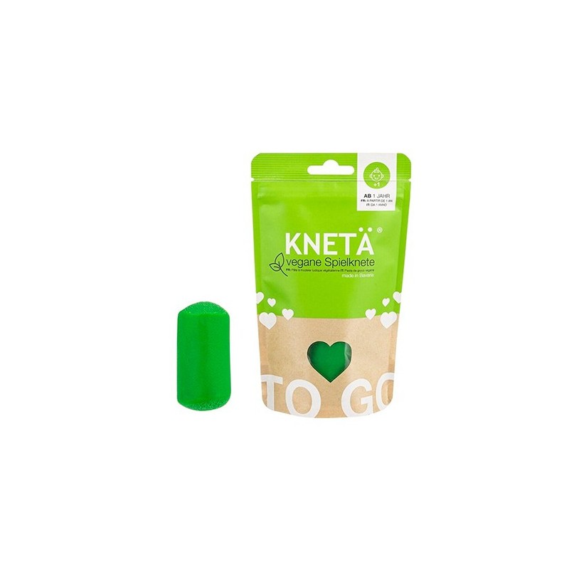 Plastilina Vegana Artesanal Verde Bolsa 100g | KNETÄ (1+ años)