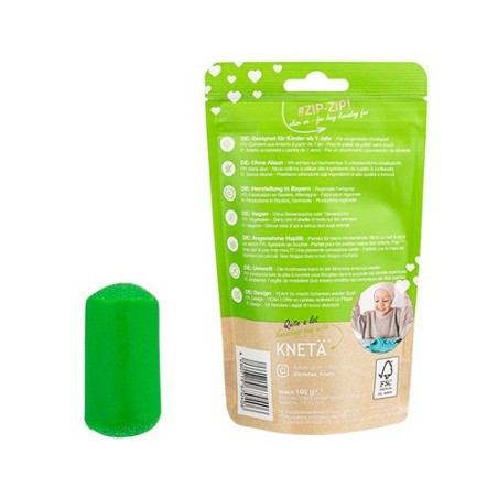 Plastilina Vegana Artesanal Verde Bolsa 100g | KNETÄ (1+ años)