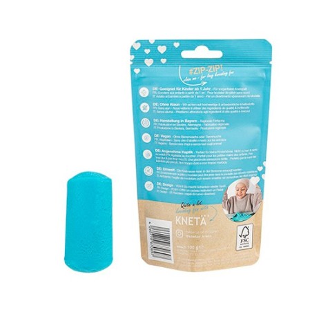 Plastilina Vegana Artesanal Turquesa Bolsa 100g | KNETÄ (1+ años)