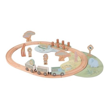 Circuito de Tren de Madera FSC Safari Friends | Little Dutch (18+ meses)
