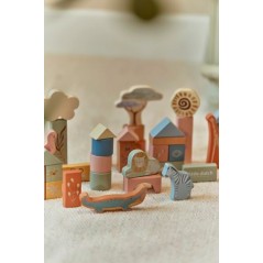 Bloques Construcción Madera Safari Little Dutch | La Comba Infantil