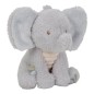 Peluche suave de elefante gris sentado con grandes orejas de la colección Safari Friends de Little Dutch.