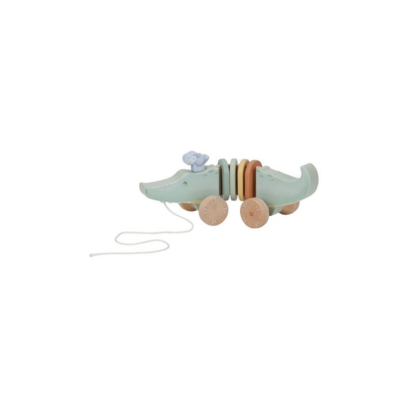 Cocodrilo de Arrastre de Madera FSC Safari Friends | Little Dutch (18+ meses)