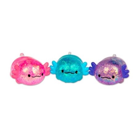 Juguete Sensorial Antiestrés Mini Ajolote de Azúcar Brillante Scrunchems  (3+ años)