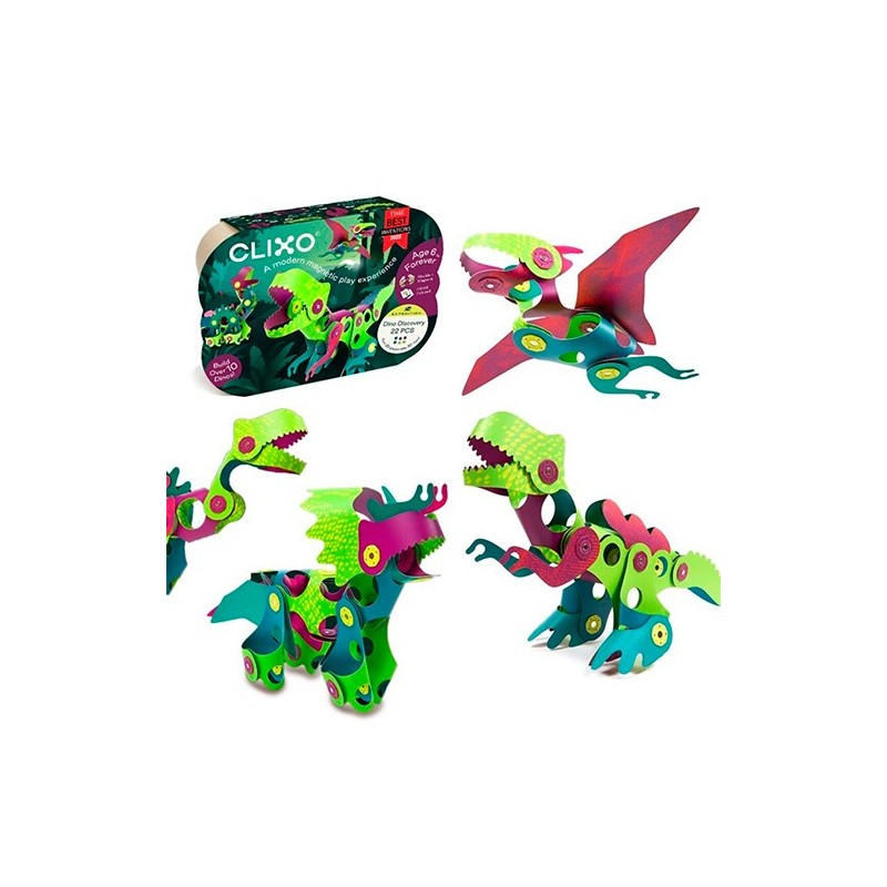 Dino Discovery Pack 22 pzas. Clixo