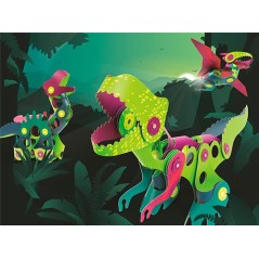 Clixo Dino Discovery Juego Construcción Magnético 22 Pcs | La Comba.