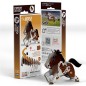Figura montada de puzzle 3D de cartón reciclado con forma de caballo de la marca EUGY Dodoland.