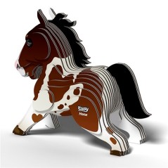 Puzzle 3D Cartón Reciclado EUGY Horse 134 Dodoland | La Comba Infantil