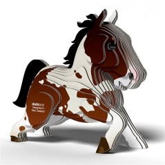 Puzzle 3D Cartón Reciclado EUGY Horse 134 Dodoland | La Comba Infantil