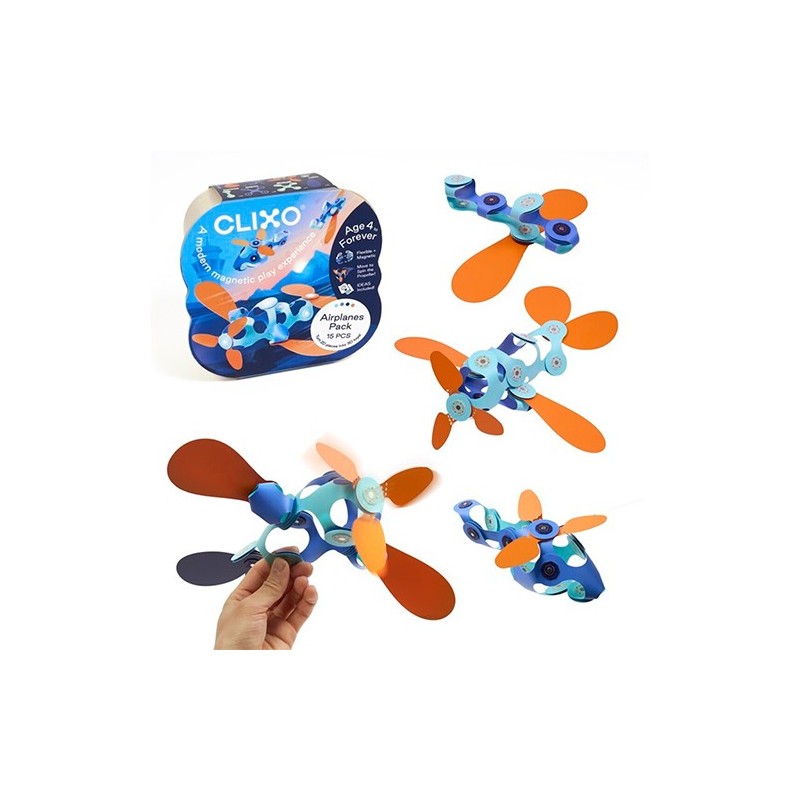 Airplanes pack 15 pzas. Clixo (+4 años)