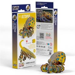 Puzzle 3D Cartón Reciclado EUGY Octopus 147 Dodoland | La Comba