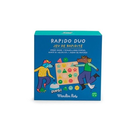 Juego de Mesa de Rapidez y Agilidad Rapido Duo Les Loufoques | Moulin Roty (4+ años)