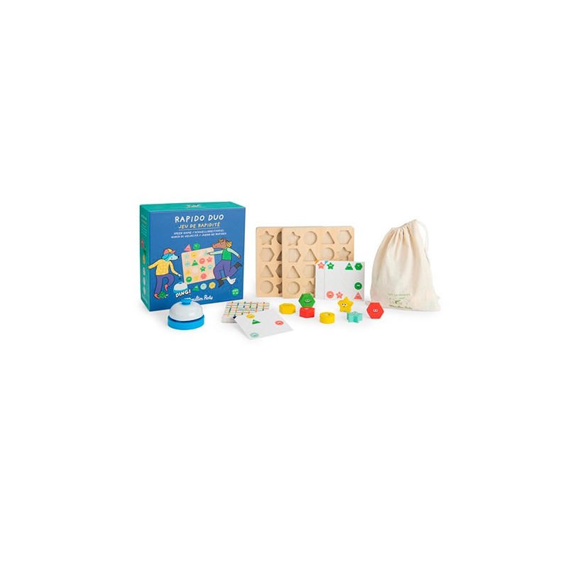 Juego de Mesa de Rapidez y Agilidad Rapido Duo Les Loufoques | Moulin Roty (4+ años)