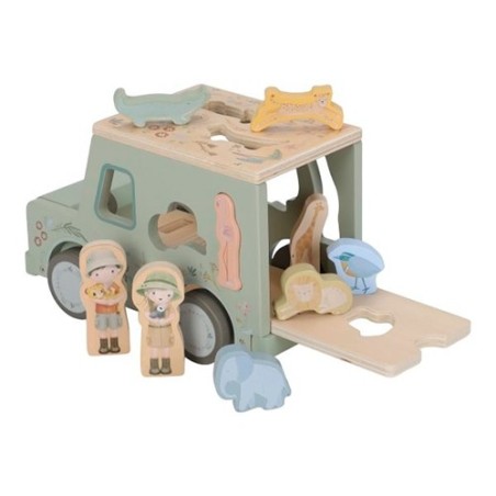 Coche de Madera Encajable de Formas Coche Safari FSC | Little Dutch (18+ meses)